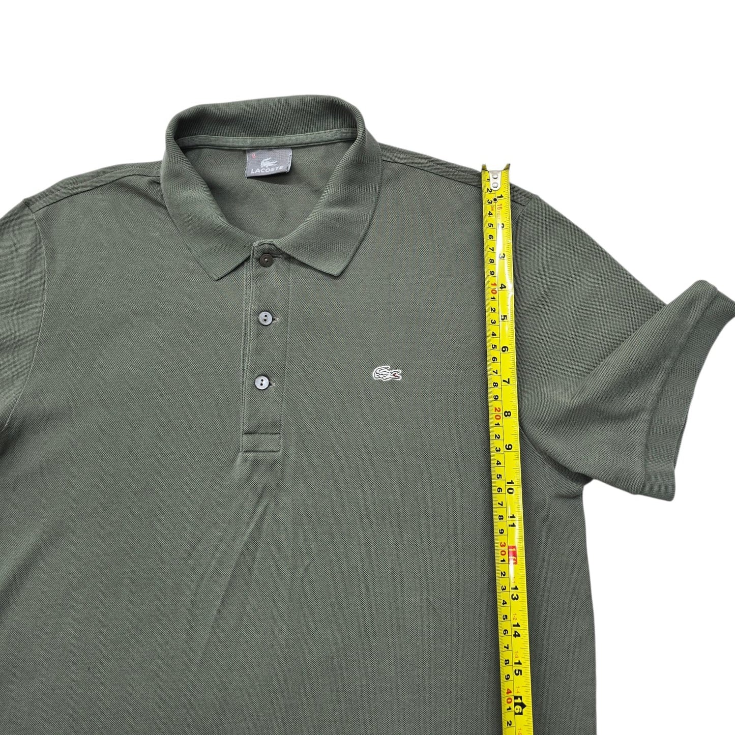 Lacoste Men's Green L.12.12 Polo Shirt Size 6 Regular Fit