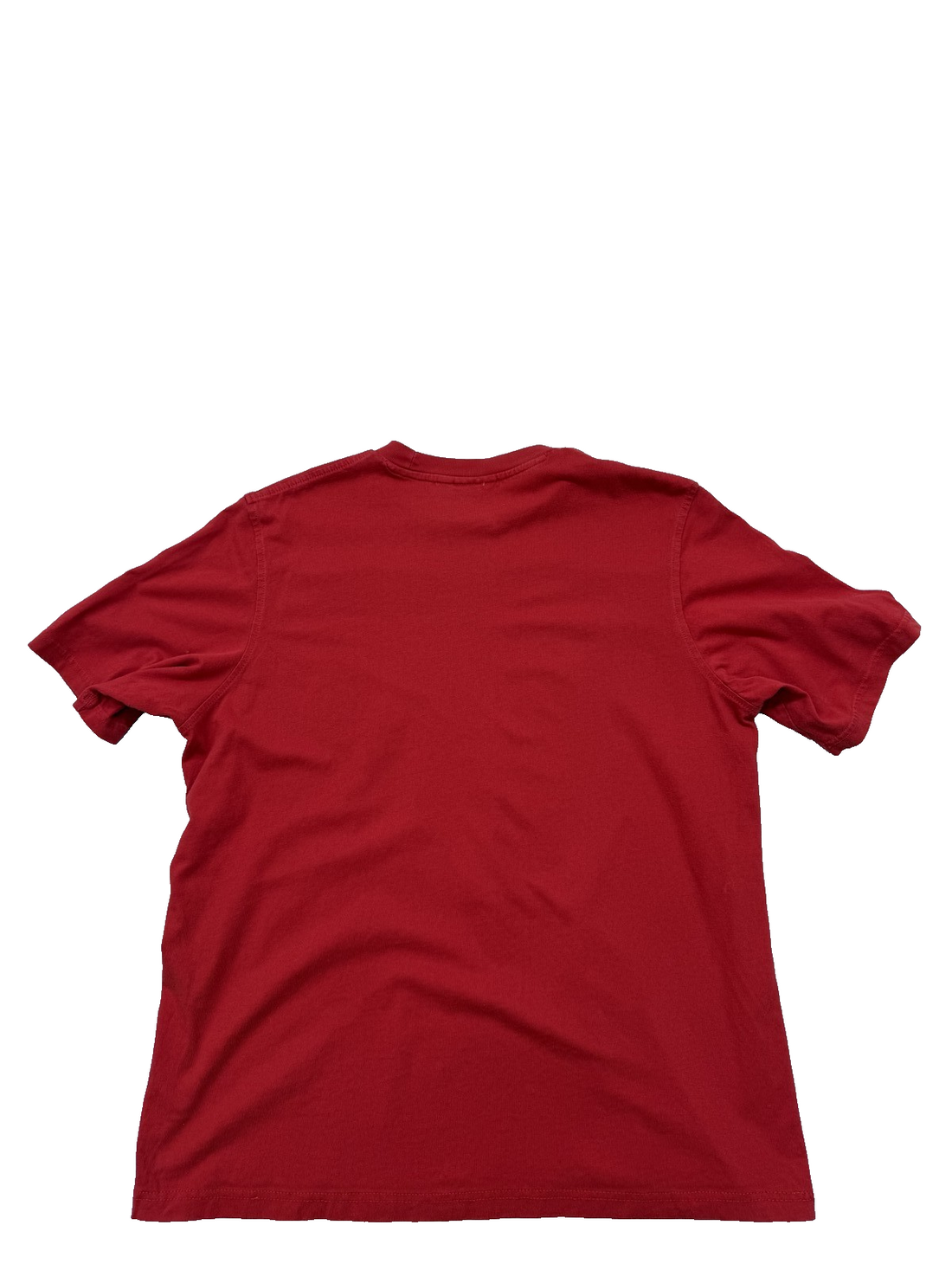 Adidas Red Oversized Crewneck T-Shirt Cotton Jersey Trefoil L