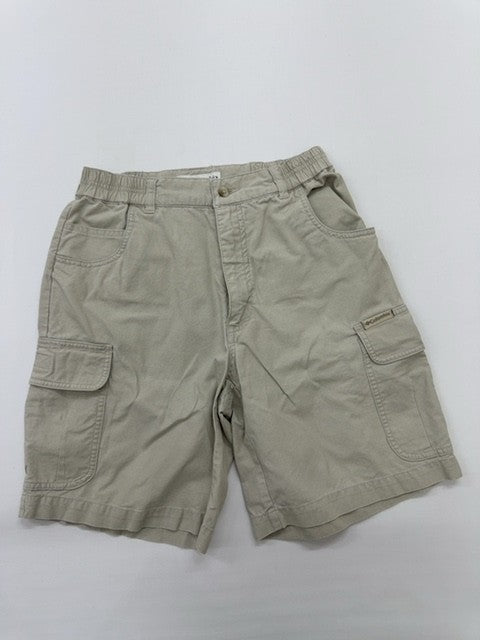 Columbia Women's Khaki Cargo Shorts Size 4 Button Mid Rise Regular Condition