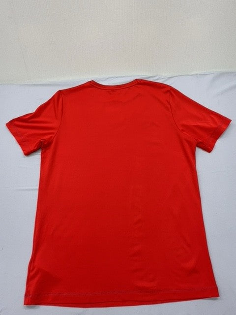 Puma Men's Red Short Sleeve T-Shirt Size M Crew Neck Polyester