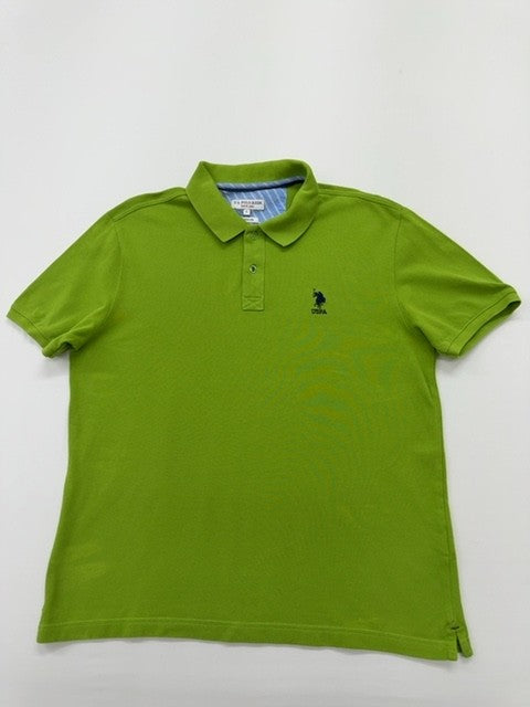U.S. Polo Assn Boys Green Polo Shirt size L product image 1