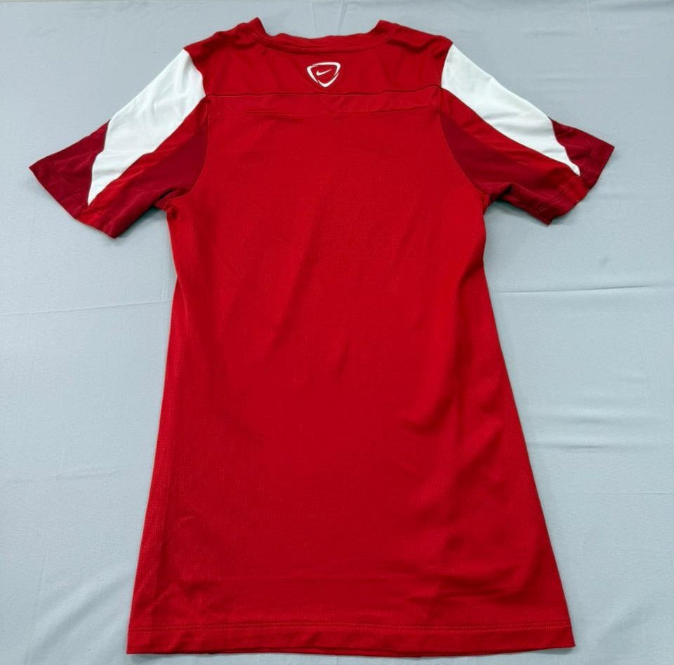 Nike Men's Red Dri-FIT Soccer Jersey Size S Short Sleeve