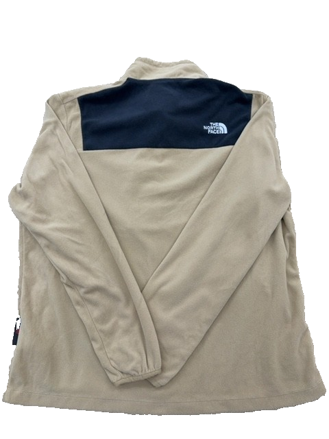 The North Face Men's TNF Black/Khaki Full-Zip Fleece Jacket XL