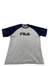 Fila Men's L Cream Raglan T-Shirt Color Block Cotton