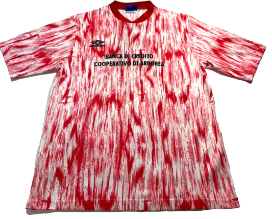 Vintage Umbro Men's Red Jersey – Size L, For Brand Department Type, Football