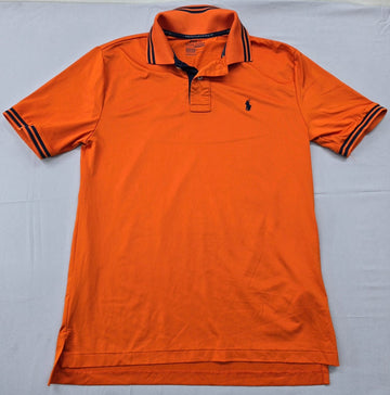 Polo Ralph Lauren Men's Orange Performance Polo Shirt Size L