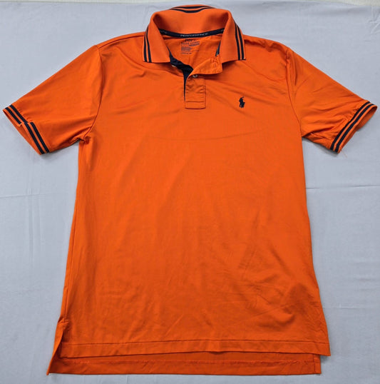 Polo Ralph Lauren Men's Orange Polo Shirt – Size L