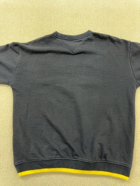 Tommy Jeans Men's Navy Crew Neck Sweatshirt Size S 90s Logo
