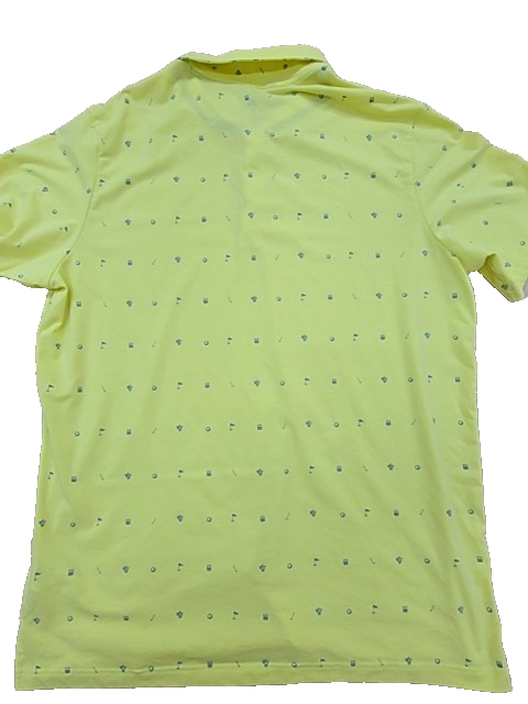 Adidas Men's Yellow Primegreen Golf Polo Shirt XXL Short Sleeve