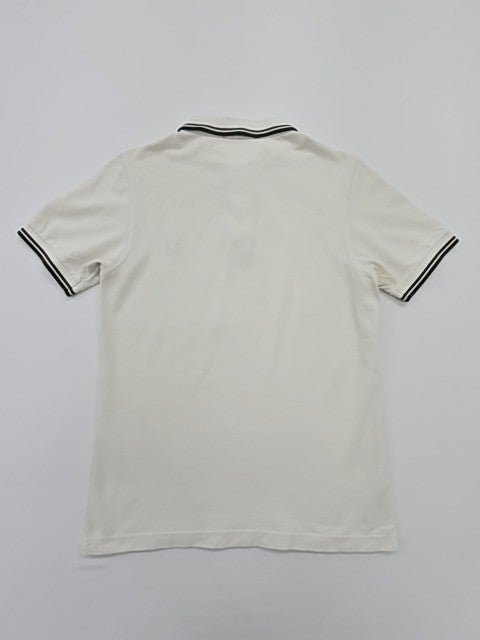 Fred Perry Men's White Polo Shirt – Size S, Regular Fit, Logo