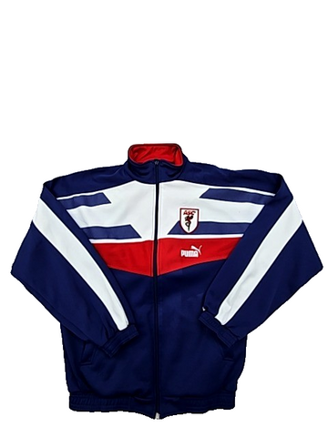 Puma Men's XS Navy Retro Color Block Full Zip Track Jacket