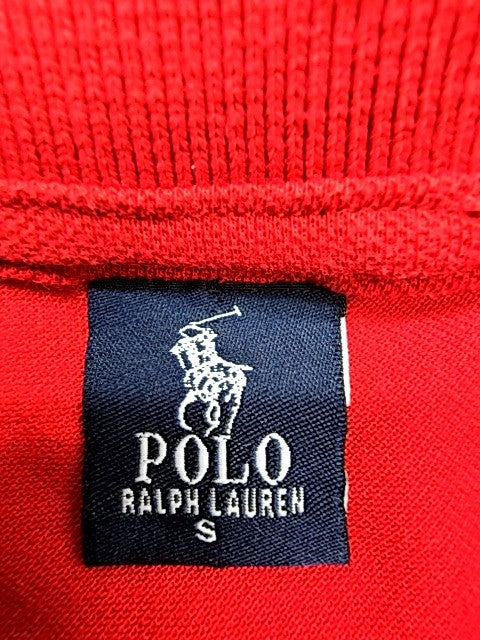 Polo Ralph Lauren Red Cotton Mesh Polo Shirt S Classic Fit