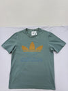 Adidas Men's Green T-Shirt – Size S, Logo, Crew Neck