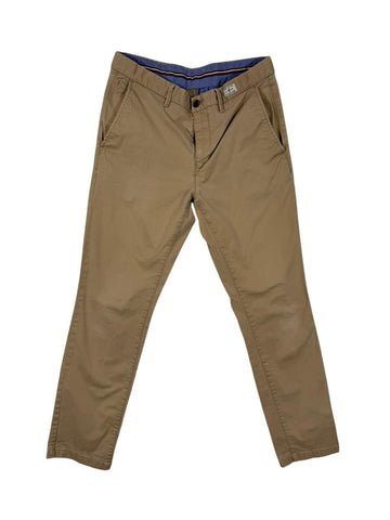 Tommy Hilfiger Men's Denton Chino Pants Straight Fit Beige 32x34