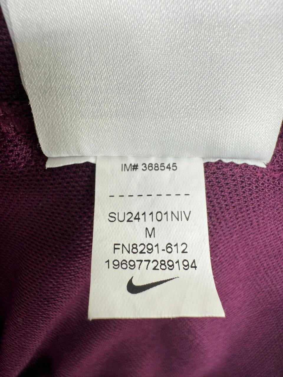 Nike Men's PSG Burgundy Dri-FIT Polo Size M