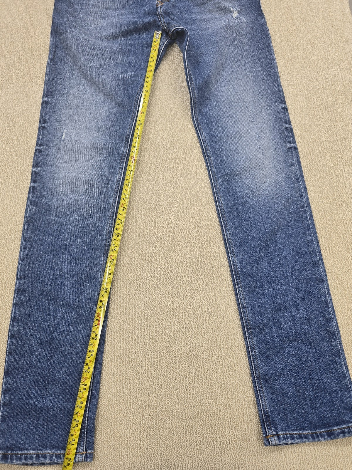 Diesel Women's Distressed Medium Wash Jeans W29 Button Fly Denim