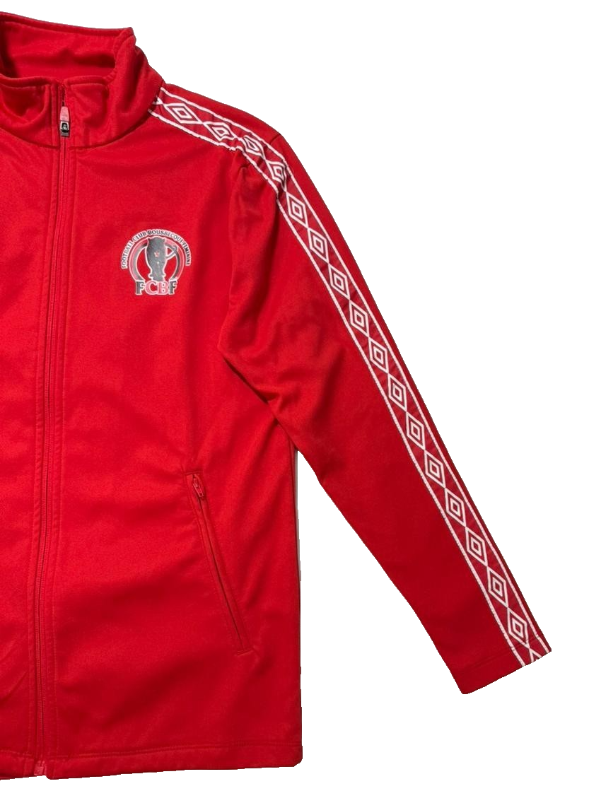 Umbro Red Track Jacket Fcbf Football Club Bousbecque Feminine - Size S