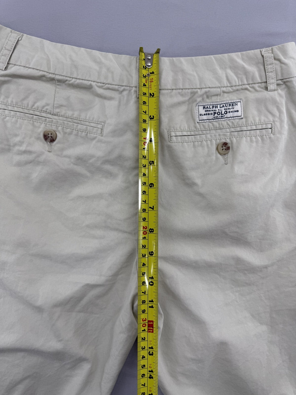 Polo Ralph Lauren Khaki Chino Shorts Size 20 Stretch Classic Fit