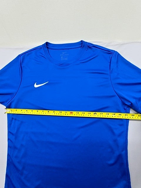 Nike Unisex Blue Dri-FIT Jersey Short Sleeve Crew Neck Size Regular