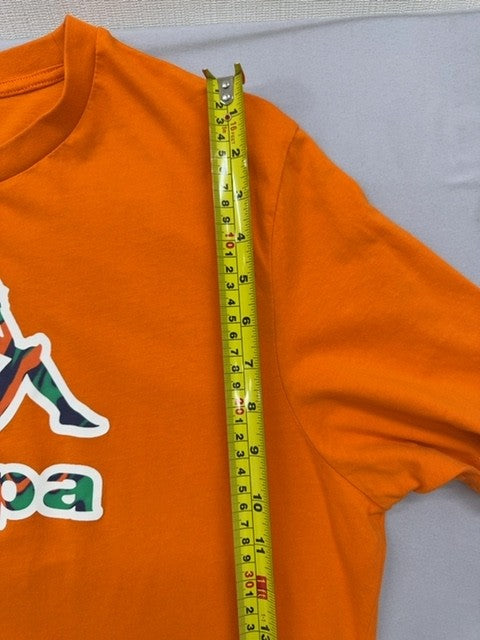 Kappa Men's Orange XL Short Sleeve T-Shirt Crewneck Logo Jersey