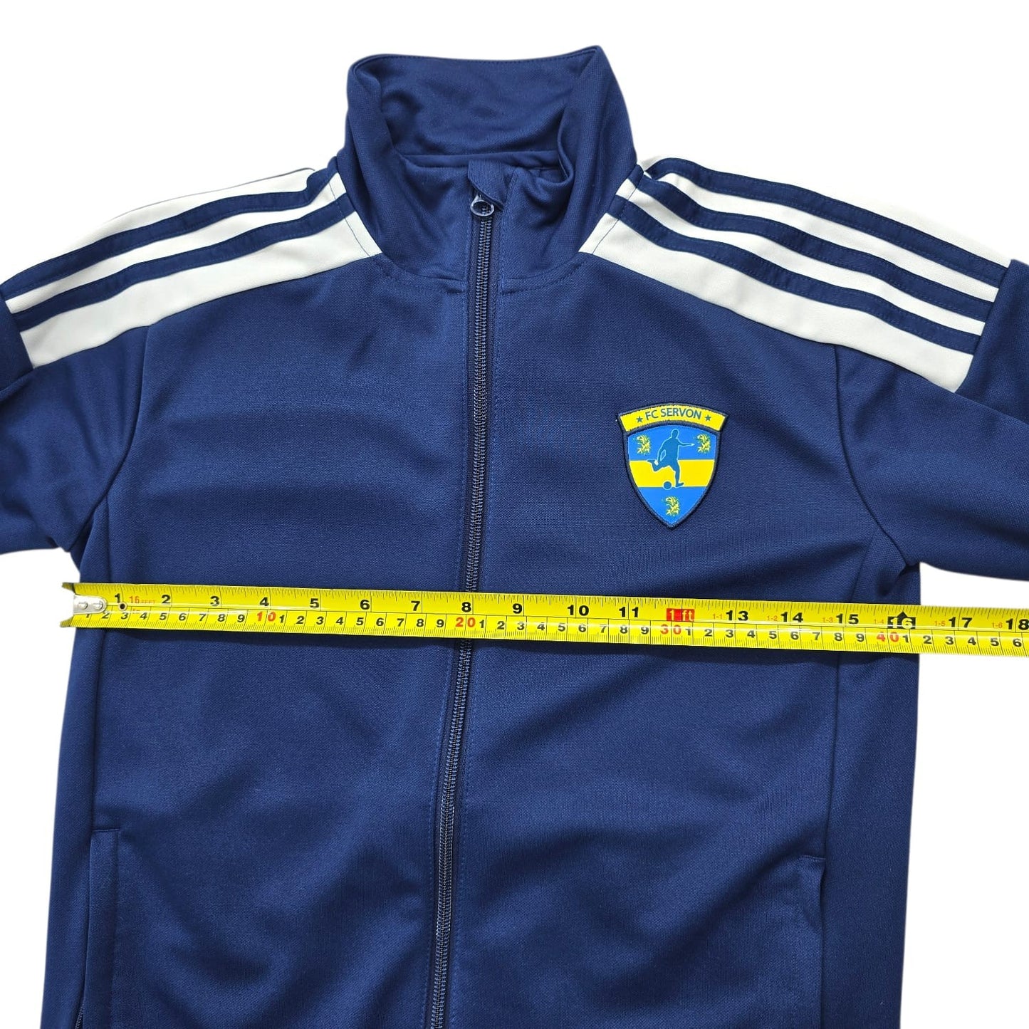 Adidas Men's Navy Blue Primegreen 3-Stripes Track Jacket XS