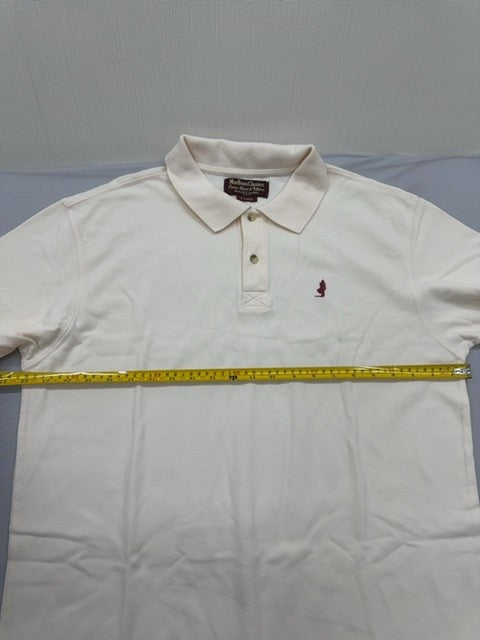 Marlboro Classics Men's White Polo Shirt XL 100% Cotton Short Sleeve