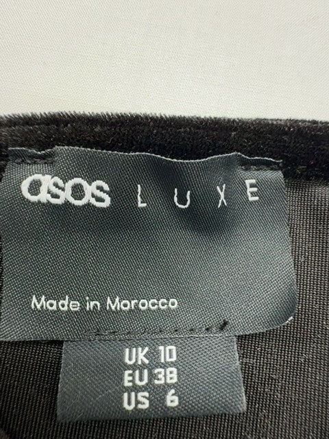 ASOS Luxe Women Black Dress product image 3