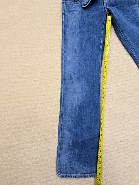Levi's Women's Heart Pocket Medium Blue Straight Jeans 25x32