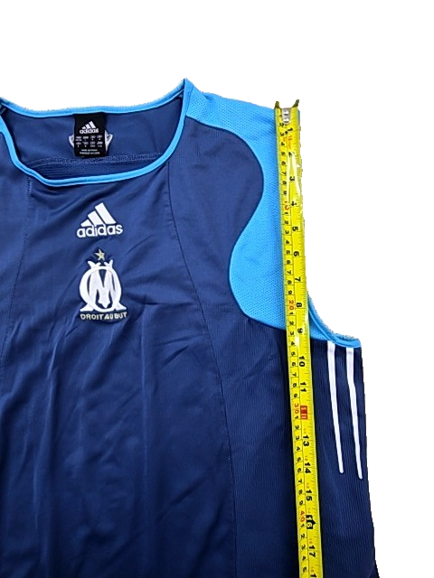 Adidas Men's Olympique Marseille Navy Blue Training Vest L Climacool