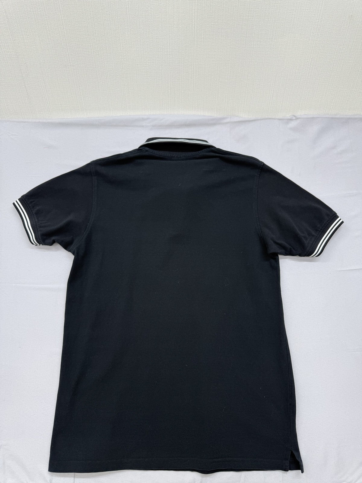 Fred Perry Black Cotton Polo Shirt Men's L Laurel Wreath