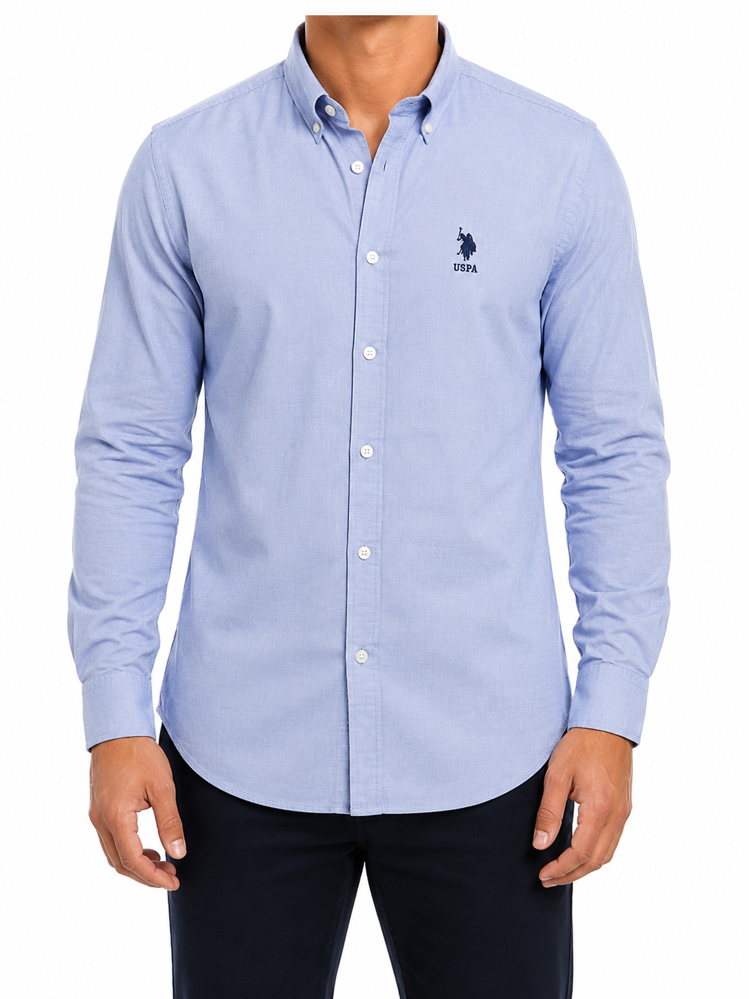 U.S. Polo Assn Men Blue Polo Shirt product image 1