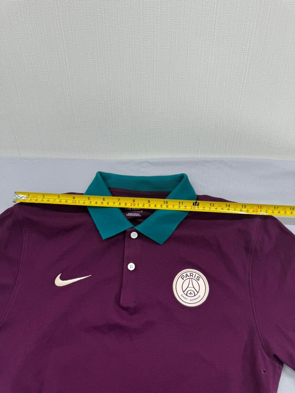 Nike Men's PSG Burgundy Dri-FIT Polo Size M