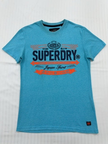 Superdry Women's Turquoise Vintage Logo T-Shirt Size S