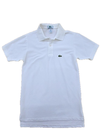 Lacoste White Classic Pique Polo Shirt XS Men's Short Sleeve