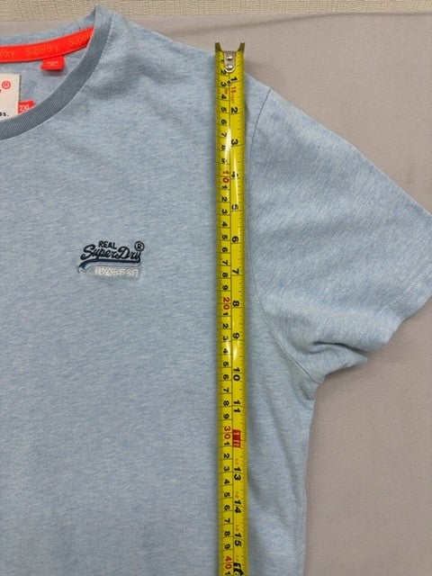 Superdry Vintage Logo Grey T-Shirt Men 2XL Short Sleeve Relaxed Fit
