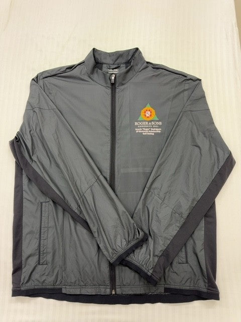 Adidas Men's Gray Jacket – Size XL, Windbreaker