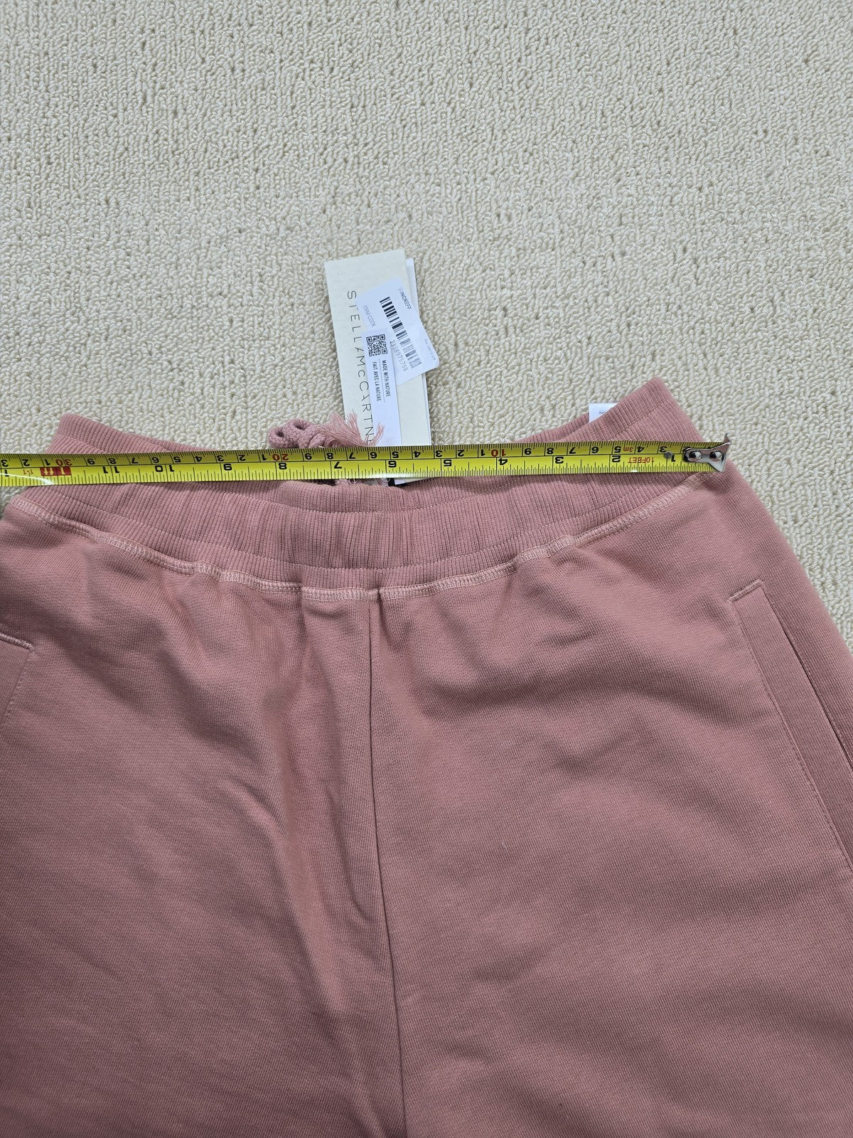 Adidas Stella McCartney Mauve Pink XS Sweatpants French Terry NWT