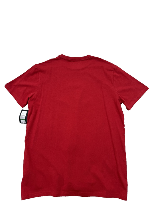 Kenneth Cole Men's Red T-Shirt – Size L, Short Sleeve, Crew Neck