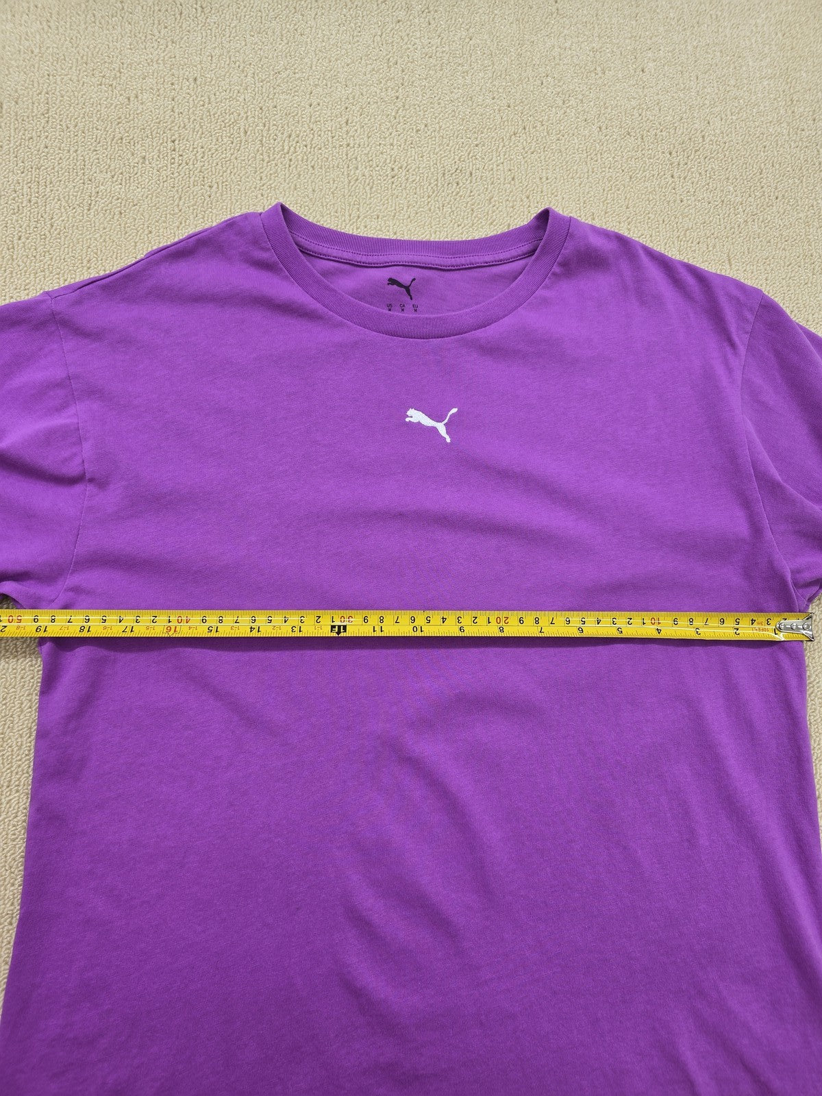 Puma Oversized Purple Short Sleeve T-Shirt M Unisex