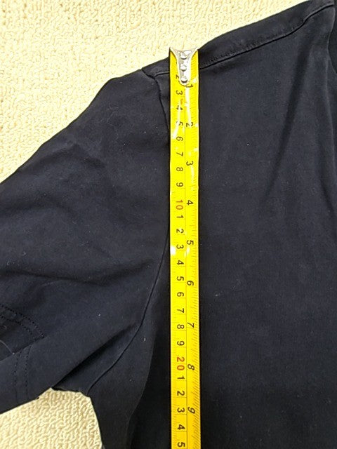 Champion Black Cotton Crew Neck T-Shirt Small Short Sleeve Logo MPN 21145