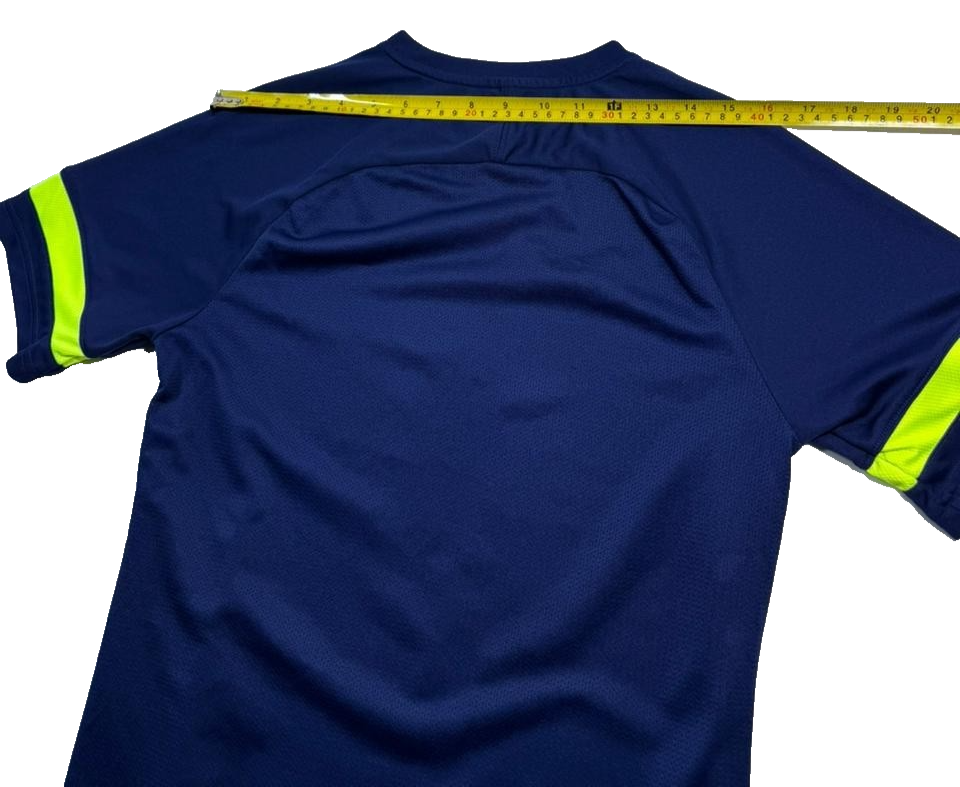 Nike Men's Navy Blue Dri-FIT Short Sleeve Soccer Jersey T-Shirt Size S