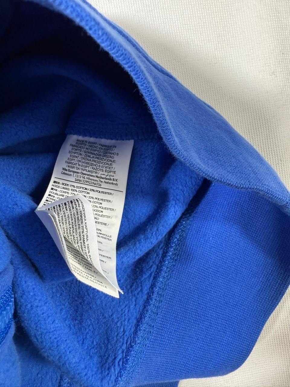 Nike Blue Full Zip Hoodie Men's | L | Sportswear Sweatshirt