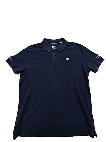 Helly Hansen Men's Navy Crew Polo XL Short Sleeve Organic Cotton