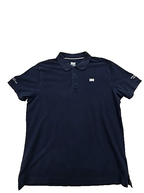 Helly Hansen Men's Navy Polo Shirt – Size XL, Short Sleeve, Cotton