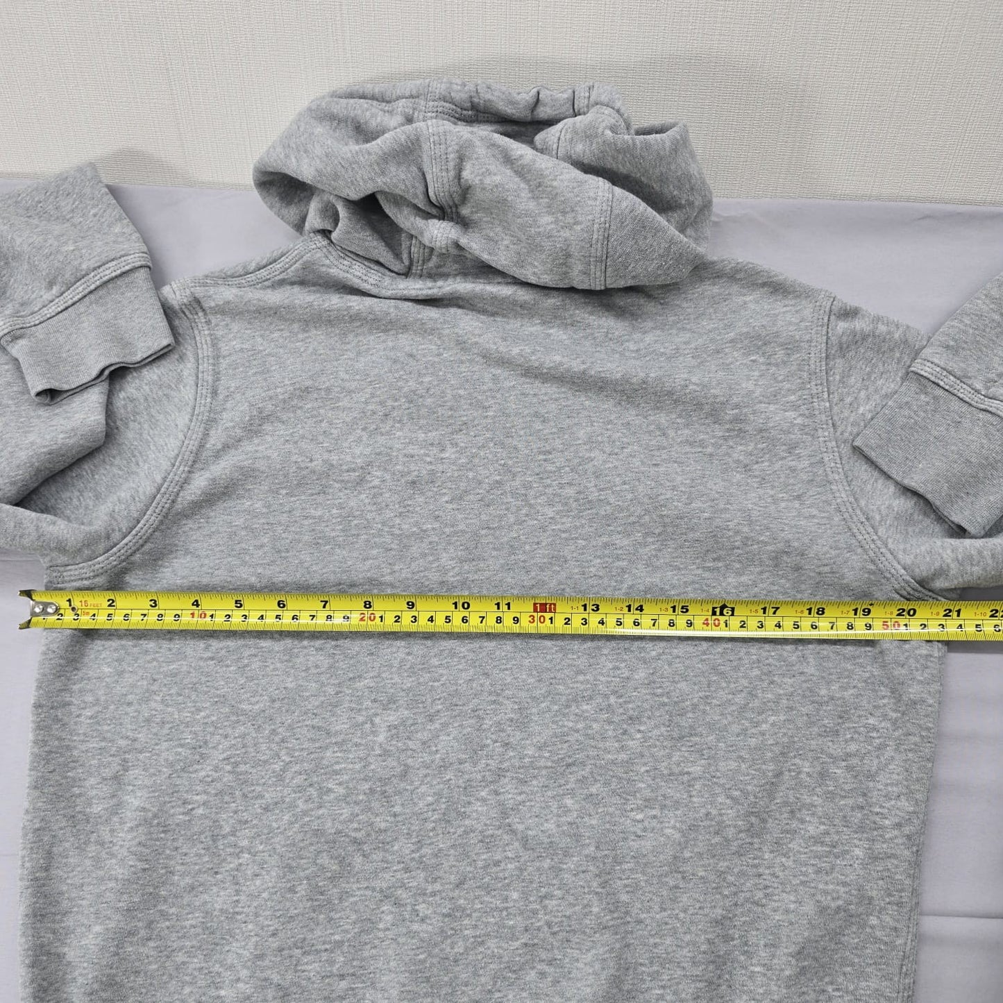 Nike Men's Grey Fleece Pullover Hoodie Size M