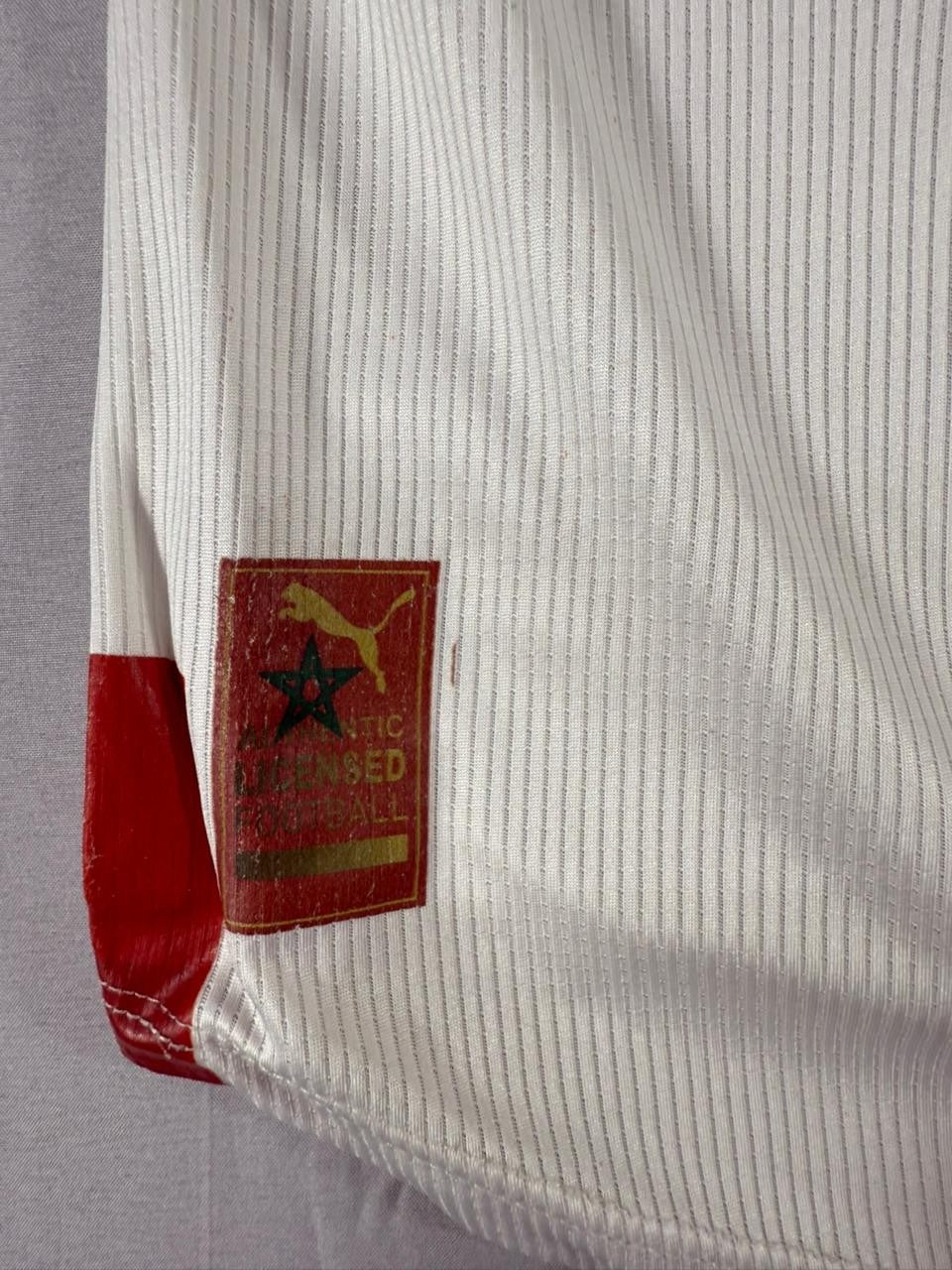 Puma Morocco National Team Football Jersey White Short Sleeve Men Large
