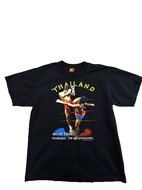 Joligolf Muay Thai Men's Black T-Shirt – Size S, Cotton