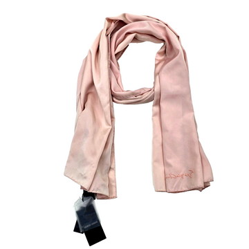 Giorgio Armani Light Pink Plain Signature Logo Scarf One Size Bnwt