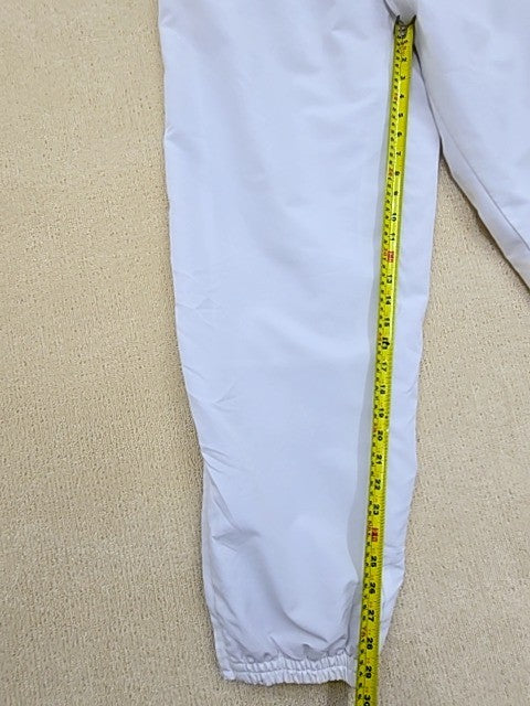Umbro Men's White Track Pants XL Side Stripes Tapered