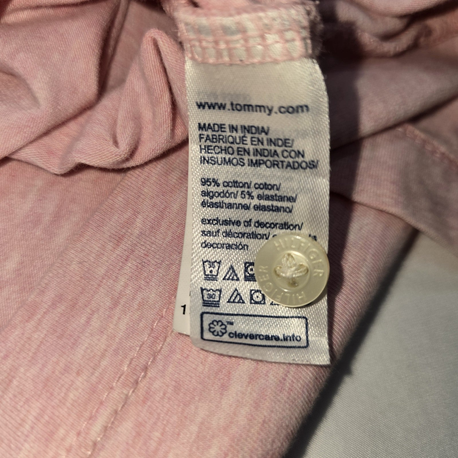 Tommy Hilfiger Men Pink Polo Shirt size 2XL product image 4